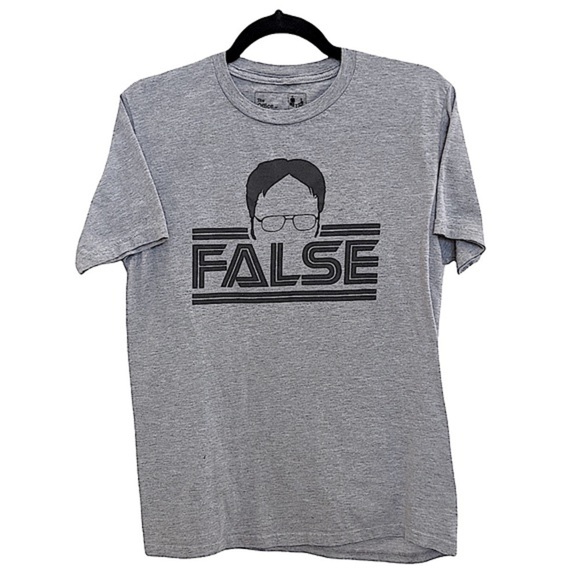 𝅺DWIGHT Schrute False The Office T-shirt Size Medium - Picture 2 of 6